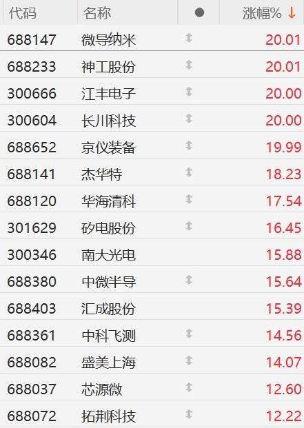 配亿多 芯片股大面积涨停