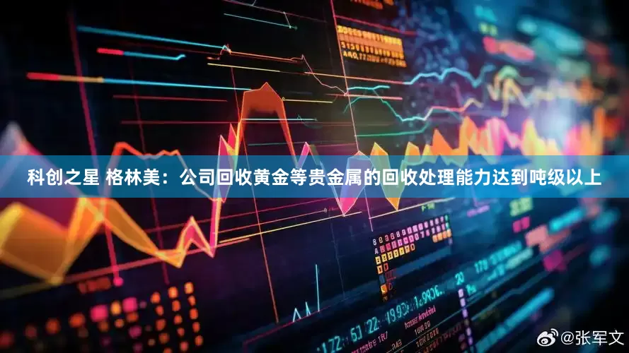 科创之星 格林美：公司回收黄金等贵金属的回收处理能力达到吨级以上